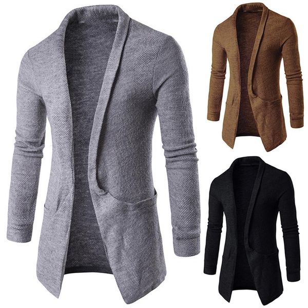 2019 fashion men solid color cotton and spandex lapel long sleeve casual cardigan coat outwear m-xxl easy to match, Black;brown
2019 fashion men solid color cotton and spandex lapel long sleeve casual cardigan coat outwear m-xxl easy to match, Black;brown