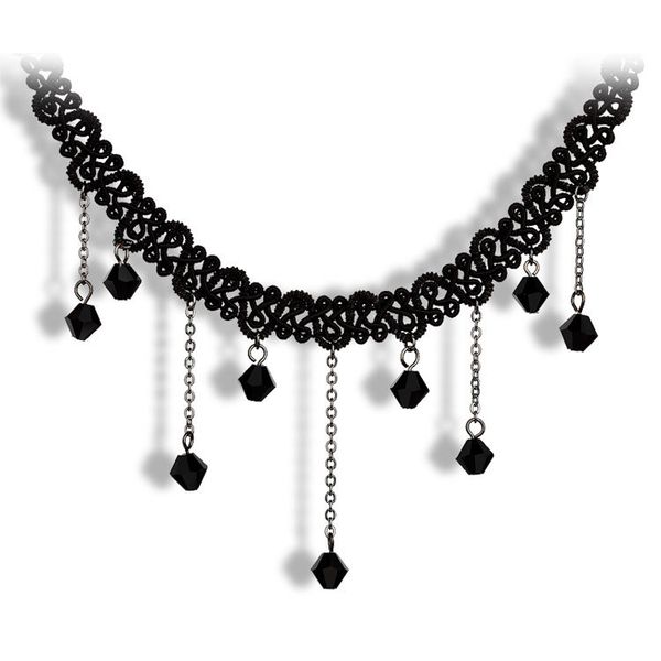 korean-style necklace south korea lace tassels choker grade necklace li yin shi pin jewelry small mixed batch, Black
korean-style necklace south korea lace tassels choker grade necklace li yin shi pin jewelry small mixed batch, Black