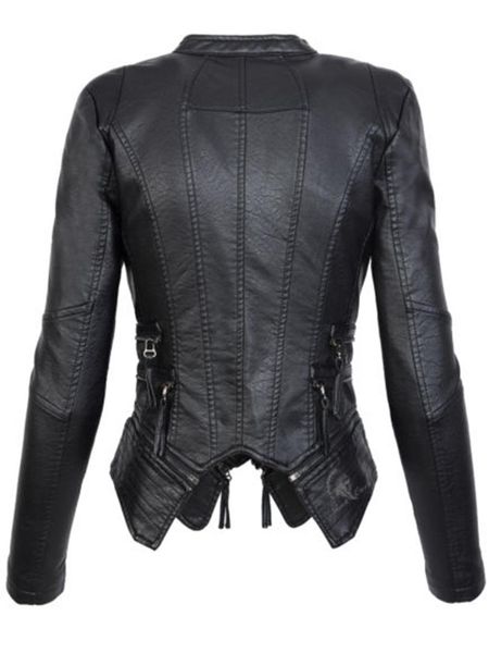 pu leather gothic jacket 2018 women winter autumn zipper faux motorcycle coats short black outerwear
pu leather gothic jacket 2018 women winter autumn zipper faux motorcycle coats short black outerwear