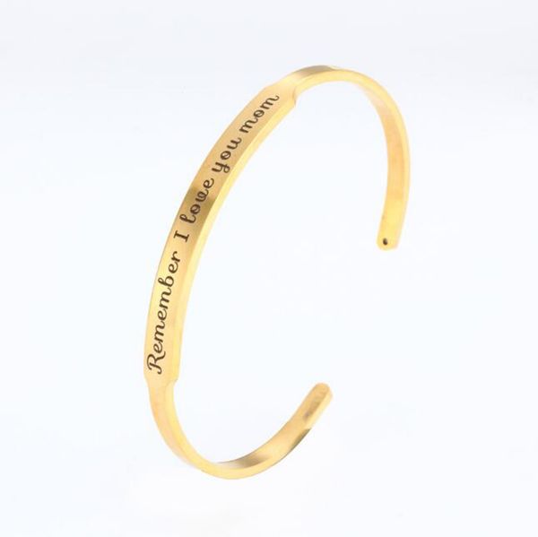 remember i love you mom' stainless steel cuff bangle from mom and daughter birthdays fashion silver bracelets, White
remember i love you mom' stainless steel cuff bangle from mom and daughter birthdays fashion silver bracelets, White