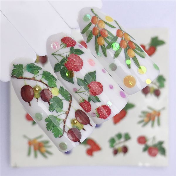 1 sheet summer fruit strawberry cherry cake ice cream nail art water transfer sticker decor slider decal manicure, Black
1 sheet summer fruit strawberry cherry cake ice cream nail art water transfer sticker decor slider decal manicure, Black
