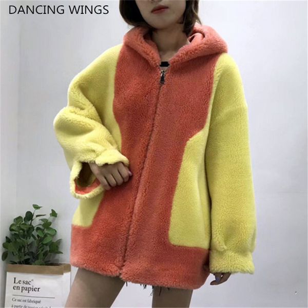 real sheep shearing fur coat women 2019 winter thick warm coats female back letter printed wool fur jackets hooded femme, Black
real sheep shearing fur coat women 2019 winter thick warm coats female back letter printed wool fur jackets hooded femme, Black