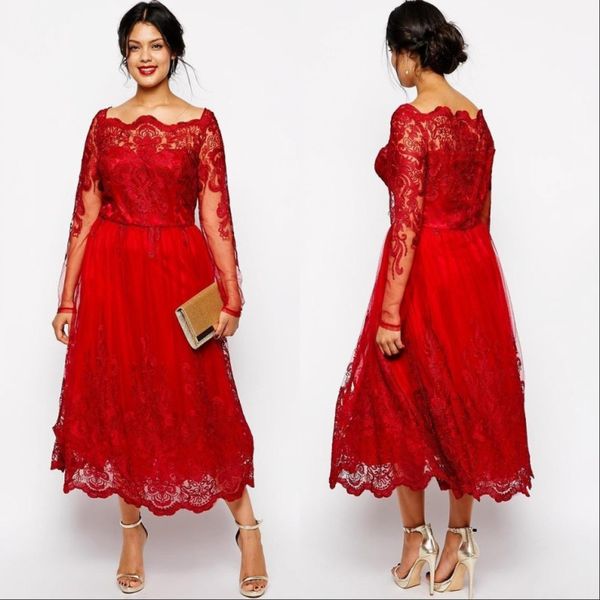 vintage red mother off bride dresses bateau neck lace appliques long sleeves plus size mother of the bride gowns wedding guest dress, Black;red
vintage red mother off bride dresses bateau neck lace appliques long sleeves plus size mother of the bride gowns wedding guest dress, Black;red