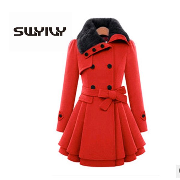 swyivy women woolen coats jacket fur warm long design 2018 winter new female fashion woolen coat large size 4xl woman jacket, Black
swyivy women woolen coats jacket fur warm long design 2018 winter new female fashion woolen coat large size 4xl woman jacket, Black