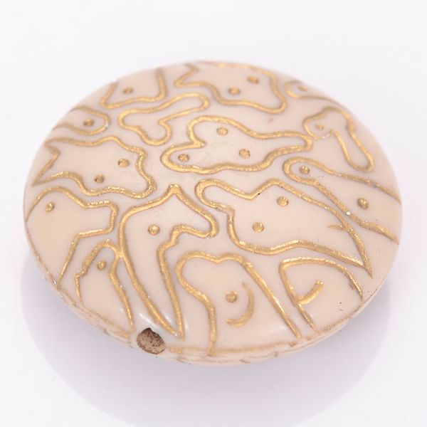 25 pcs retro acrylic gild gold lined flat round antique design spacer beads for diy jewelry making accessories, Black
25 pcs retro acrylic gild gold lined flat round antique design spacer beads for diy jewelry making accessories, Black