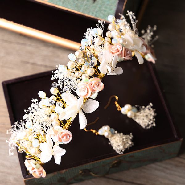 korean bride head bring pgraphic studio manual eternal life flower garland earrings two paper set wedding dress full dress match crystal, Silver
korean bride head bring pgraphic studio manual eternal life flower garland earrings two paper set wedding dress full dress match crystal, Silver