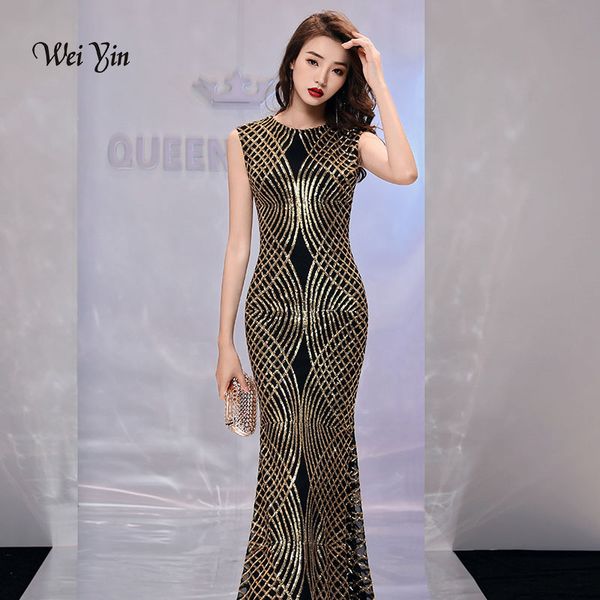 party dresses weiyin gold sequined mermaid evening see through o neck 2021 arrival floor length long for women wy971, White;black
party dresses weiyin gold sequined mermaid evening see through o neck 2021 arrival floor length long for women wy971, White;black