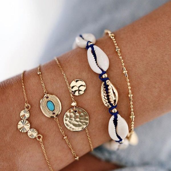 5 pcs/set natural shell stone charm bracelets for women gold color beads bracelet female 2020 fashion jewelry hand chains new, Golden;silver
5 pcs/set natural shell stone charm bracelets for women gold color beads bracelet female 2020 fashion jewelry hand chains new, Golden;silver