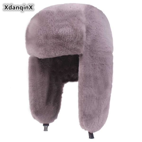 xdanqinx winter women's warm bomber hats thick velvet fur hat lovely soft thermal cold-proof female winter hat ski earmuffs cap, Blue;gray
xdanqinx winter women's warm bomber hats thick velvet fur hat lovely soft thermal cold-proof female winter hat ski earmuffs cap, Blue;gray