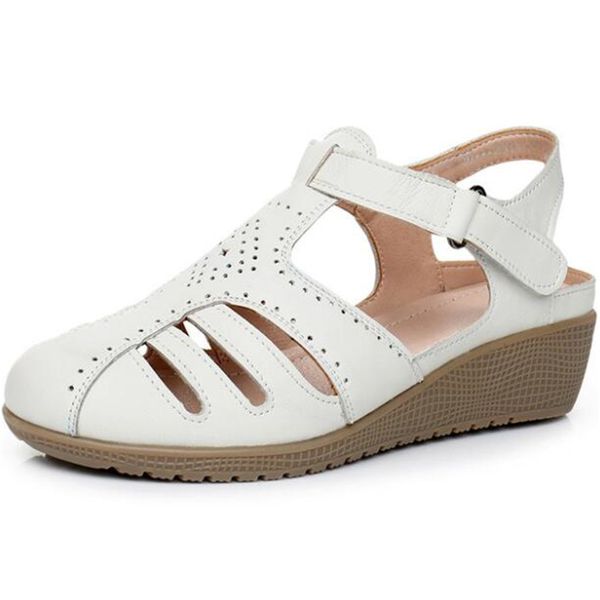 sale 2020 new cowhide round head comfort summer shoes women sandals flat wedges summer leather sandals casual, Black
sale 2020 new cowhide round head comfort summer shoes women sandals flat wedges summer leather sandals casual, Black