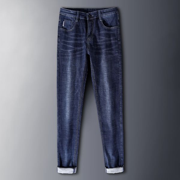 2019 autumn new men's jeans business casual elastic slim fit denim trousers jeans male brand pants, Blue
2019 autumn new men's jeans business casual elastic slim fit denim trousers jeans male brand pants, Blue