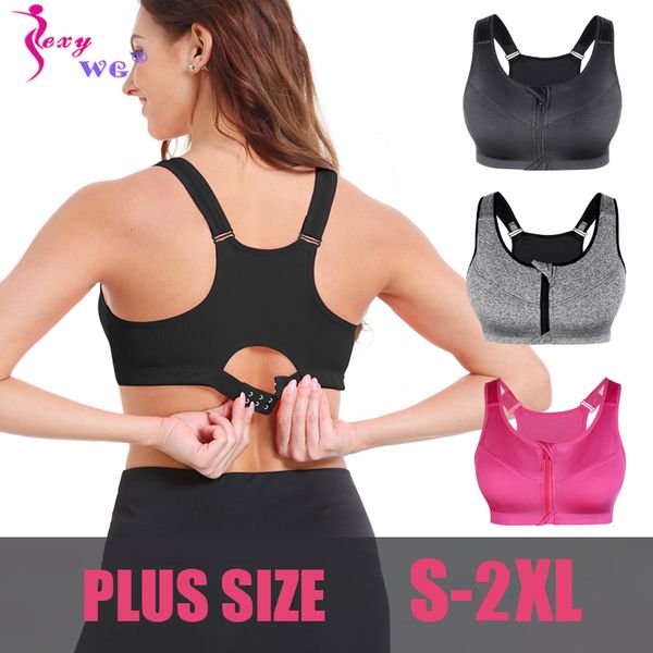 sexywg women zipper push up sports bras vest underwear shockproof breathable gym fitness athletic running yoga bh sport, White;black
sexywg women zipper push up sports bras vest underwear shockproof breathable gym fitness athletic running yoga bh sport, White;black
