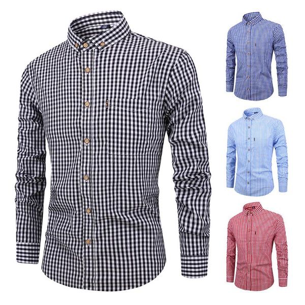 men's autumn new men's shirt breathable cotton long sleeve plaid shirt casual slim men s31, White;black
men's autumn new men's shirt breathable cotton long sleeve plaid shirt casual slim men s31, White;black