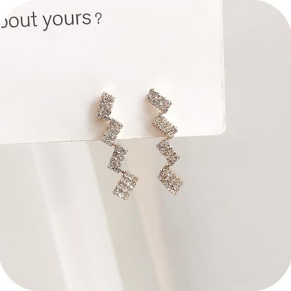 new net red geometric square stitching rhinestone long earrings female temperament new fashion earrings, Silver
new net red geometric square stitching rhinestone long earrings female temperament new fashion earrings, Silver