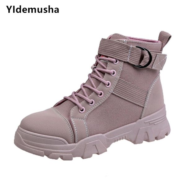 2019 autumn winter women ankle boots soft platform lace-up sewing female shoes fashion flats non-slip casual footwear, Black
2019 autumn winter women ankle boots soft platform lace-up sewing female shoes fashion flats non-slip casual footwear, Black