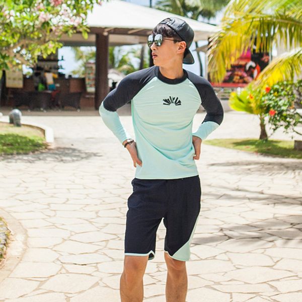 2pc set emen's long sleeve rash guards sunset stream upf 50 swim tee & trunks surf swim snorkel beach t-shirt w/ trunks swimsuit
2pc set emen's long sleeve rash guards sunset stream upf 50 swim tee & trunks surf swim snorkel beach t-shirt w/ trunks swimsuit