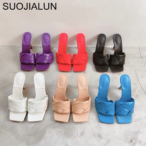 women new brand suojialun design slipper 2020 summer square toe heel ladies sandal weave dress shoes slides, Black
women new brand suojialun design slipper 2020 summer square toe heel ladies sandal weave dress shoes slides, Black