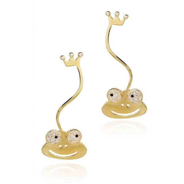 frog pendant design earrings women zinc alloy long earrings female gift for friends, Golden;silver
frog pendant design earrings women zinc alloy long earrings female gift for friends, Golden;silver