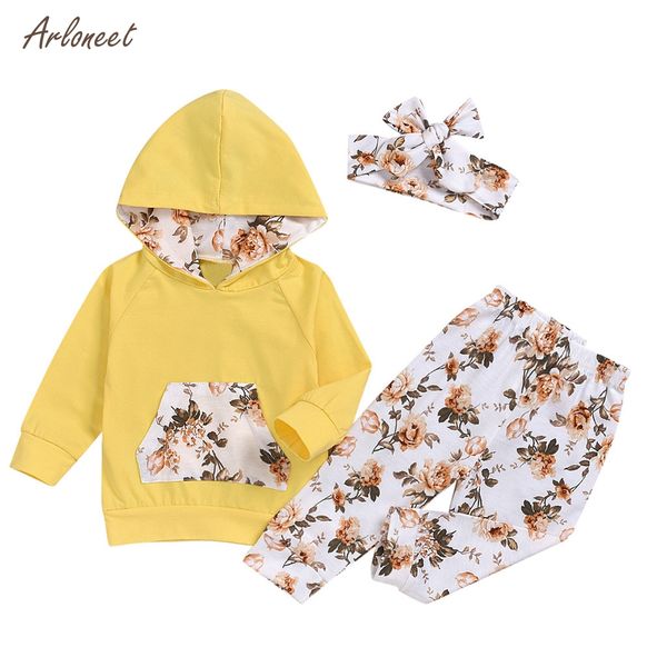 arloneet infant baby girl long-sleeved floral sweatshirt+trousers +hair band outfits set 3pcs winter clothes for kids yellow, White
arloneet infant baby girl long-sleeved floral sweatshirt+trousers +hair band outfits set 3pcs winter clothes for kids yellow, White