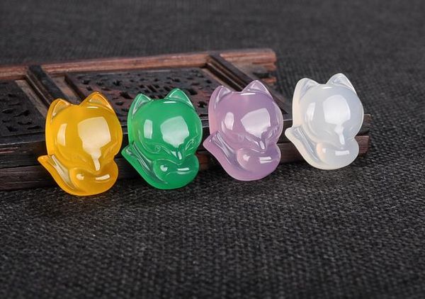 нефритовый халцедон фабрика оптом натуральный халцедон большая голова лиса кулон, Silver 
нефритовый халцедон фабрика оптом натуральный халцедон большая голова лиса кулон, Silver