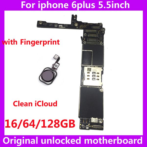 Factory unlocked motherboard with without touch id for iphone 6 plu 6plu 16gb 64gb 128gb io logic board original mainboard Factory unlocked motherboard with without touch id for iphone 6 plu 6plu 16gb 64gb 128gb io logic board original mainboard