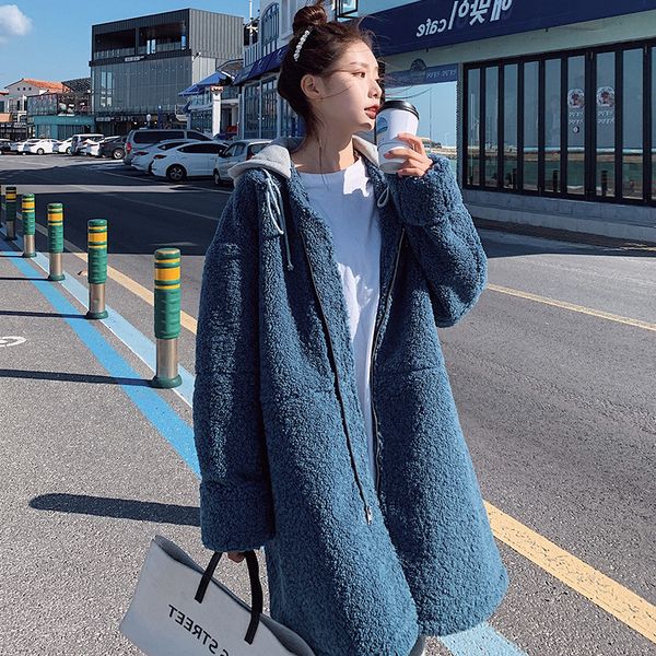 2019 long teddy bear jacket coat women winter thick warm oversized chunky outerwear overcoat women faux lambs wool fur coats, Black
2019 long teddy bear jacket coat women winter thick warm oversized chunky outerwear overcoat women faux lambs wool fur coats, Black