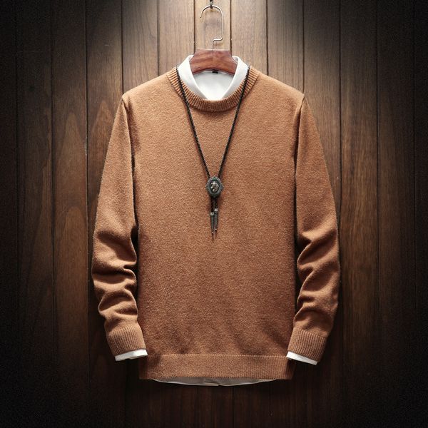 new knitted man sweater solid color fashion men casual cotton autumn mens sweaters round collar keep warm winter pull homme, White;black
new knitted man sweater solid color fashion men casual cotton autumn mens sweaters round collar keep warm winter pull homme, White;black