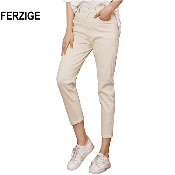 ferzige high waist women jeans slim fit spring beige stretch ankle length pants korean style denim mom jeans mujer jean femme, Blue
ferzige high waist women jeans slim fit spring beige stretch ankle length pants korean style denim mom jeans mujer jean femme, Blue