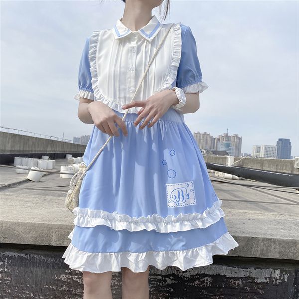 2020 summer new japanese hipster sweet doll collar chiffon short sleeve dress women's clothing yx5, Black;gray
2020 summer new japanese hipster sweet doll collar chiffon short sleeve dress women's clothing yx5, Black;gray