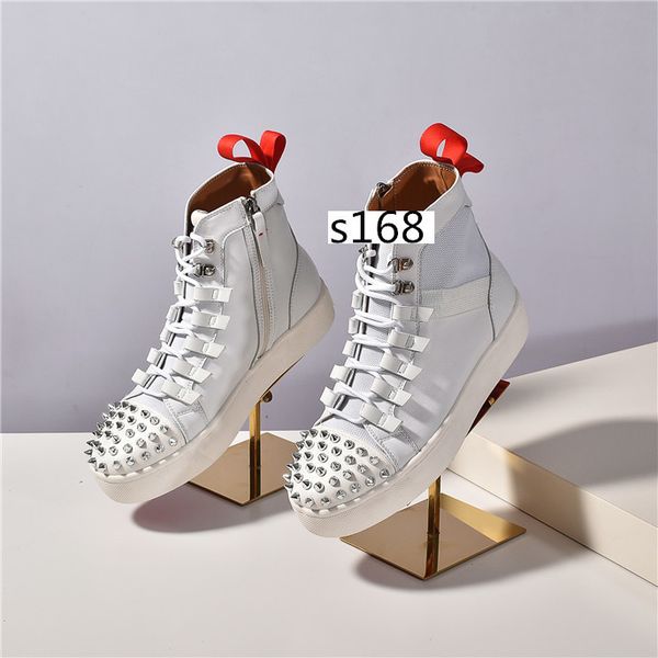 fashion mens red bottoms shoes high sneakers for women ladies genuine leather suede spikes casual flats all white black5, Black
fashion mens red bottoms shoes high sneakers for women ladies genuine leather suede spikes casual flats all white black5, Black