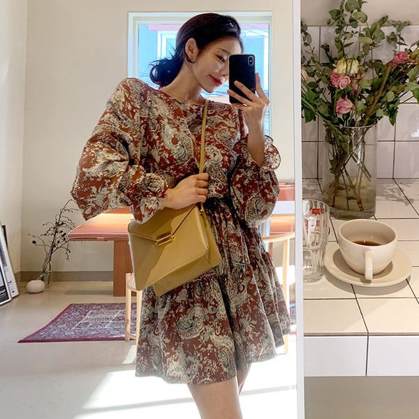 yamdi woman a-line vintage long sleeve dresses spring summer 2020 party korean elegant midi dress women print loose high waist, Black;gray
yamdi woman a-line vintage long sleeve dresses spring summer 2020 party korean elegant midi dress women print loose high waist, Black;gray