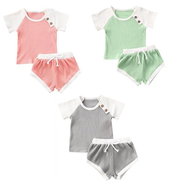 toddler baby boys girls summer clothing newborn kids baby girls ribbed knitted short sleeve t-shirts+shorts tracksuits sets, White
toddler baby boys girls summer clothing newborn kids baby girls ribbed knitted short sleeve t-shirts+shorts tracksuits sets, White