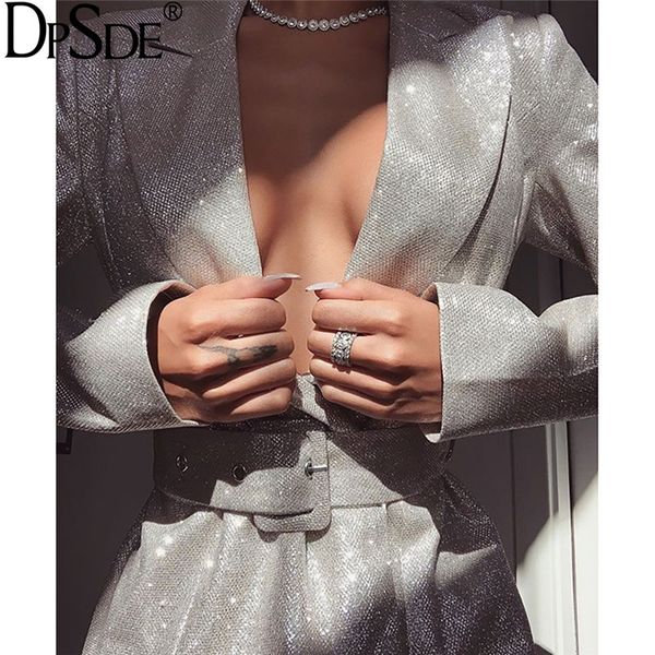 dpsde autumn silver casual elegant coat new 2020 full sleeve collect waist bodycon blazer age reducion sashes small suit, White;black
dpsde autumn silver casual elegant coat new 2020 full sleeve collect waist bodycon blazer age reducion sashes small suit, White;black