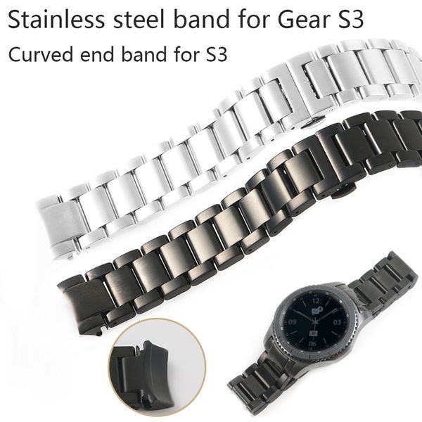 20/22mm watch band for samsung gear s3 stainless steel strap solid curved end watchband replacement watch wrist frontier classic, Black;brown
20/22mm watch band for samsung gear s3 stainless steel strap solid curved end watchband replacement watch wrist frontier classic, Black;brown