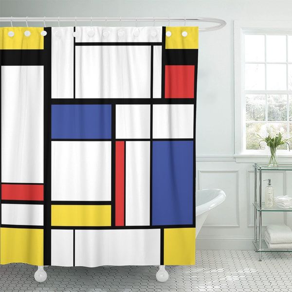 blue pattern abstract modern painting in mondrian colorful bauhaus waterproof polyester fabric shower curtain 60 x 72 inches
blue pattern abstract modern painting in mondrian colorful bauhaus waterproof polyester fabric shower curtain 60 x 72 inches