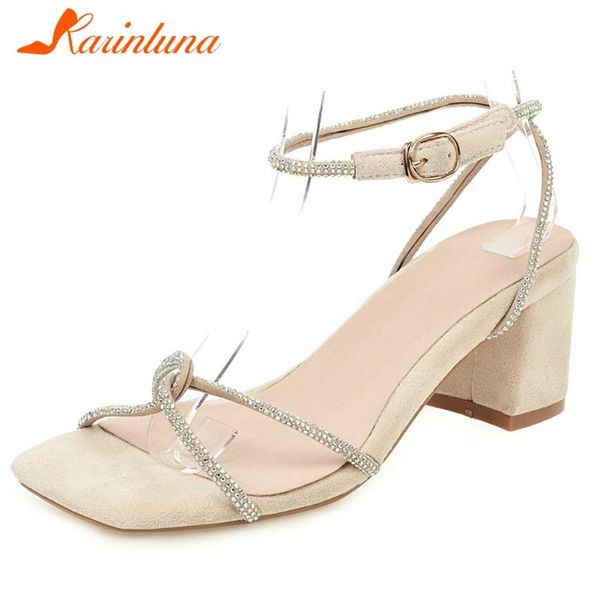 karin 2020 new arrivals flock square heels summer shoes women sandals female buckle strap crystal casual sandals woman shoes, Black
karin 2020 new arrivals flock square heels summer shoes women sandals female buckle strap crystal casual sandals woman shoes, Black