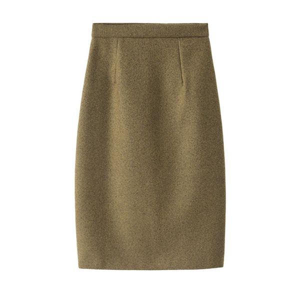 women office skirts high waist autumn winter chic skirt woolen bag hip shirt over knee skirt khaki 4 colors, Black
women office skirts high waist autumn winter chic skirt woolen bag hip shirt over knee skirt khaki 4 colors, Black
