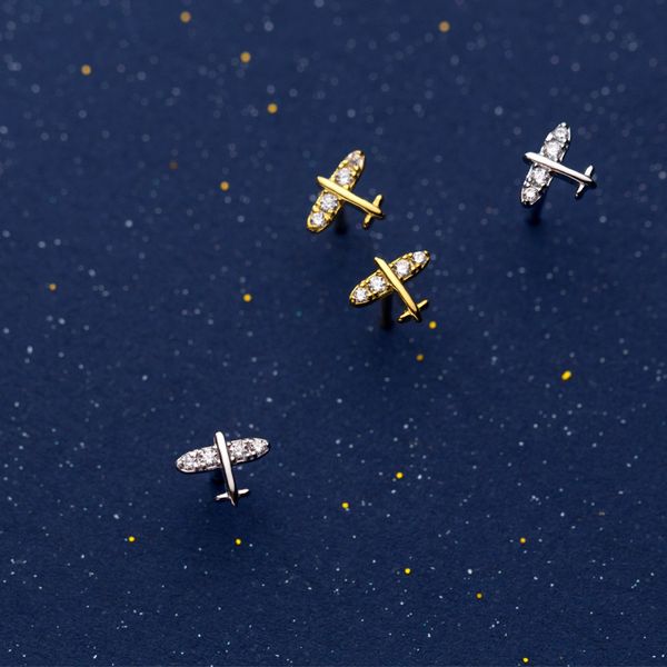 mloveacc 925 sterling silver sweet dazzling plane airplane cz stud earrings for women silver 925 jewelry wedding gift, Golden;silver
mloveacc 925 sterling silver sweet dazzling plane airplane cz stud earrings for women silver 925 jewelry wedding gift, Golden;silver