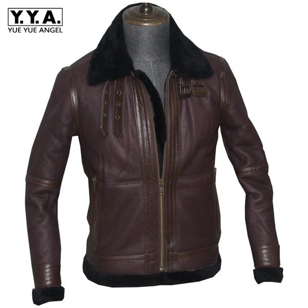natural leather jacket men winter fur lining motorcycle biker genuine leather jacket buckle slim fit warm overcoat, Black
natural leather jacket men winter fur lining motorcycle biker genuine leather jacket buckle slim fit warm overcoat, Black