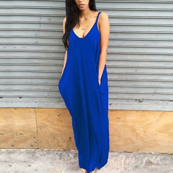 woman clothes women dress strap loose casual solid spaghetti strap sleeveless summer v neck irregular long pockets dress vestidos, Black;gray 
woman clothes women dress strap loose casual solid spaghetti strap sleeveless summer v neck irregular long pockets dress vestidos, Black;gray