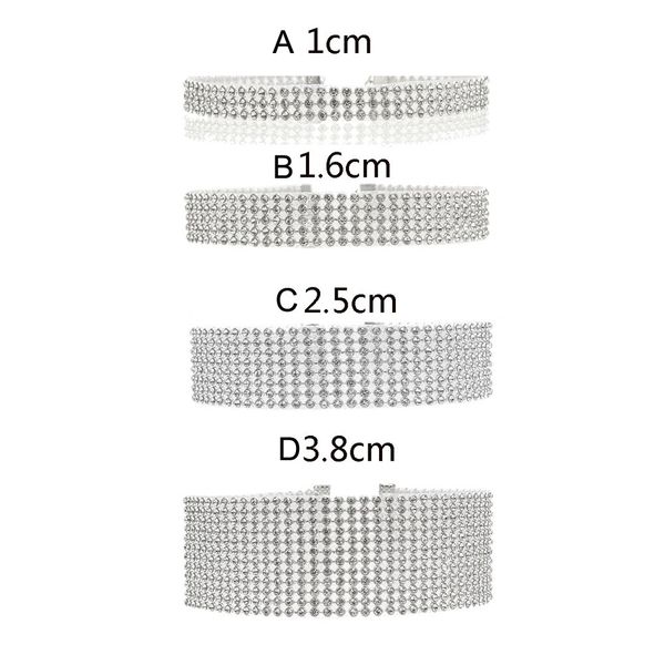 190103 choker necklace women full crystal rhinestone choker necklace wedding jewelry 1940#11##418, Silver
190103 choker necklace women full crystal rhinestone choker necklace wedding jewelry 1940#11##418, Silver