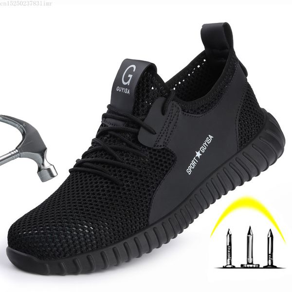 men boots work safety shoes men steel toe work safety boot male shoes anti-puncture indestructible, Black
men boots work safety shoes men steel toe work safety boot male shoes anti-puncture indestructible, Black