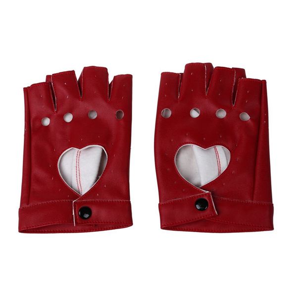 women pu leather motorcycle bike car fingerless performance gloves red, Blue;gray 
women pu leather motorcycle bike car fingerless performance gloves red, Blue;gray