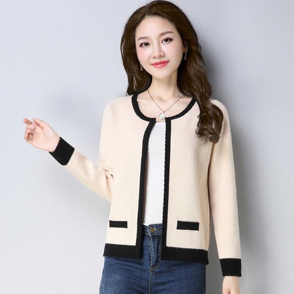 2020 autumn elegant ladies wool cardigan women's sweater vintage loose sweater thick knitted coats female jacket ys803, White
2020 autumn elegant ladies wool cardigan women's sweater vintage loose sweater thick knitted coats female jacket ys803, White