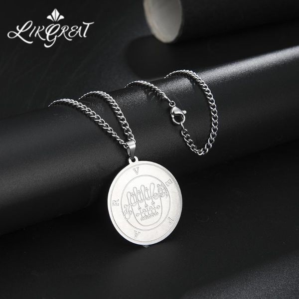 likgreat stainless steel pendant necklace for men great duke vepar lesser key of solomon seal kabbalah talisman vintage jewelry, Silver
likgreat stainless steel pendant necklace for men great duke vepar lesser key of solomon seal kabbalah talisman vintage jewelry, Silver