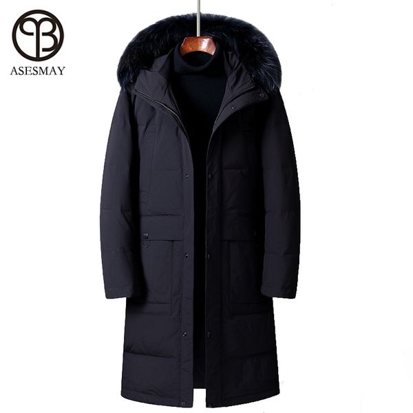 asesmay brand clothing men down jacket winter coat raccoon fur hooded with long down snow outerwear thicken warm male jackets, Black
asesmay brand clothing men down jacket winter coat raccoon fur hooded with long down snow outerwear thicken warm male jackets, Black