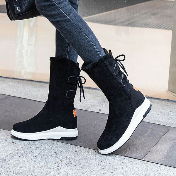 lapolaka new fashion add fur warm winter boots woman shoes platform lace up casual shoes women boots female, Black
lapolaka new fashion add fur warm winter boots woman shoes platform lace up casual shoes women boots female, Black