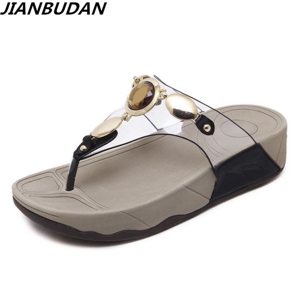 jianbudan transparent non-slip drill female slippers flat wedge summer beach shoes light and comfortable female flip flops 35-41, Black
jianbudan transparent non-slip drill female slippers flat wedge summer beach shoes light and comfortable female flip flops 35-41, Black