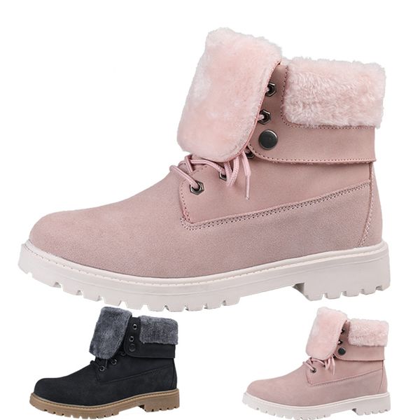 women's fashion snow boots winter non-slip leather warm short shoes hair lining snow boots outdoor fur ankle boots, Black
women's fashion snow boots winter non-slip leather warm short shoes hair lining snow boots outdoor fur ankle boots, Black