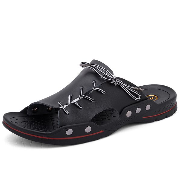 yeinshaars casual men sandals summer mens slippers rivet british man beach sandals genuine leather lazy pedal flip flop eu38-48, Black
yeinshaars casual men sandals summer mens slippers rivet british man beach sandals genuine leather lazy pedal flip flop eu38-48, Black